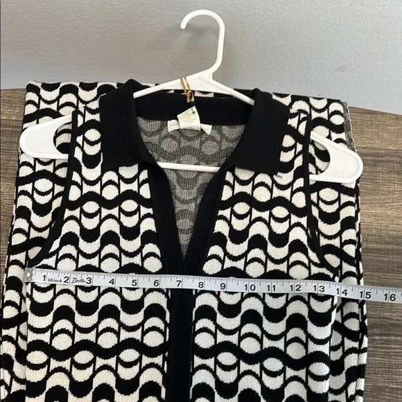 ✨House of Harlow 1960 Black and White Geometric Sheath Dress 👗 - Picture 12 of 13